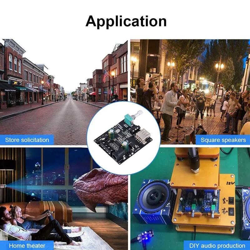 YX-C50L Bluetooth 5 0 панель усилителя сабвуфера Плата высокой мощности звука