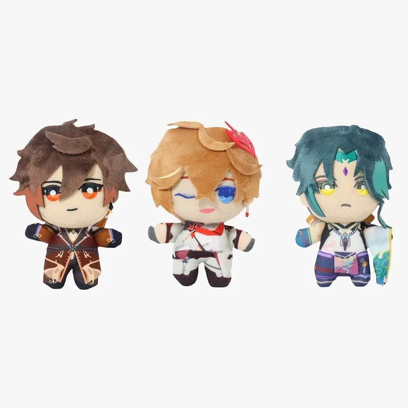 

15CM Genshin Impact Kaedehara Kazuha XIAO Zhongli Morax Tartaglia Klee Barbatos Vebti Diluc Plush Toys Pillows Cosplay Cartoon