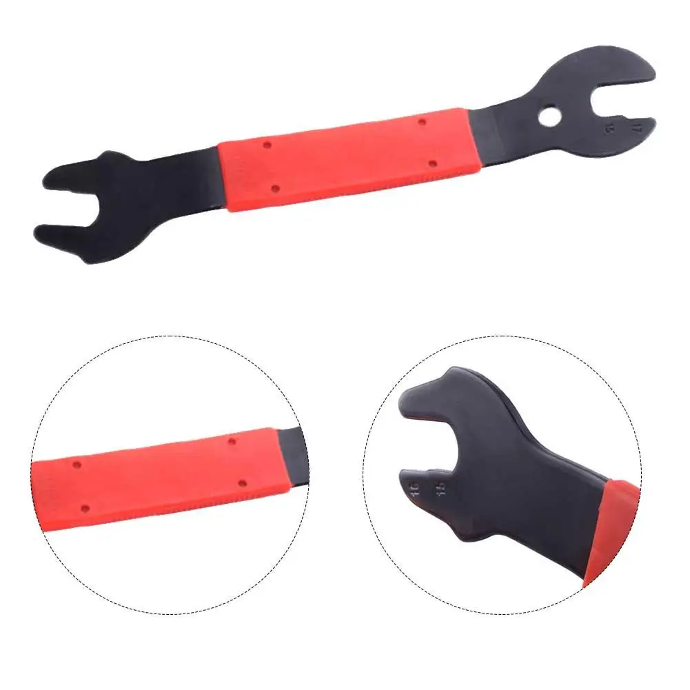 

Bike Pedal Wheel Wrench Spanner Repair Tool Universal For Mountain Road Bike 15/16/17mm Open End Pedal Wrench Bicycle Parts