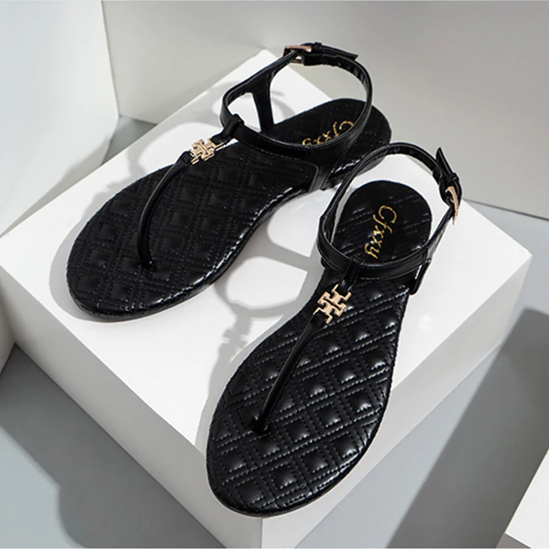 Women Brand Slippers Summer Slides Open Toe Flat Casual Shoes Leisure Sandal Female Beach Flip Flops Big Size 42