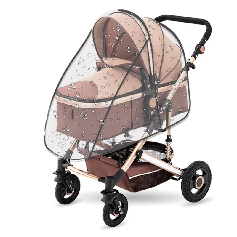 Baby Stroller Rain Cover Baby Stroller Portable Universal Windproof Waterproof Dust Cover Weather Baby Stroller Accessories