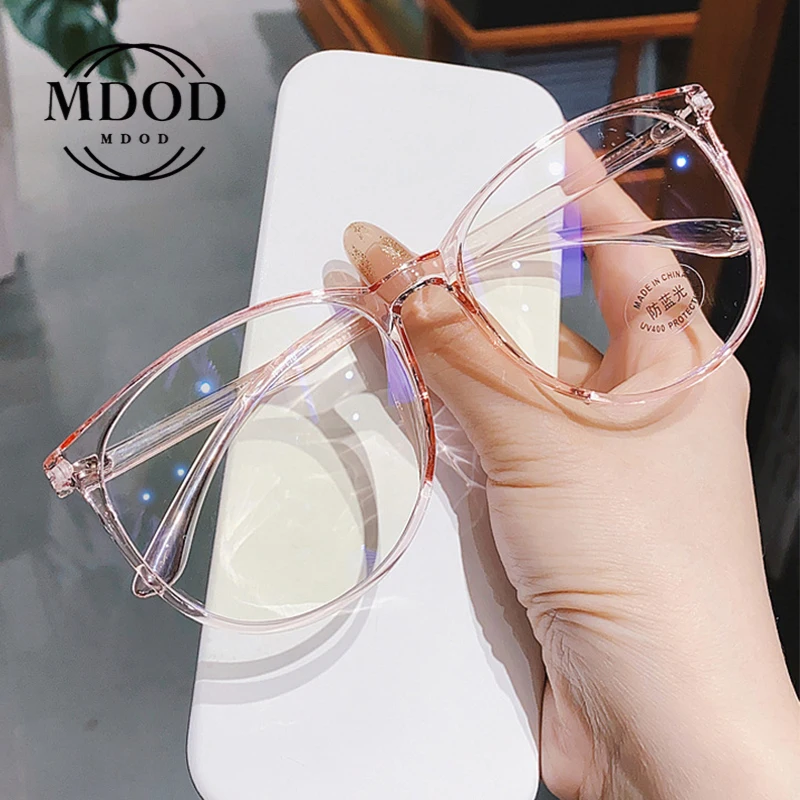 

Myopia Glasses Women Anti Blue Light Computer Eyeglass Optical Plain Frame Spectacles Transparent Blocking Glasses Men 0 To -4.0
