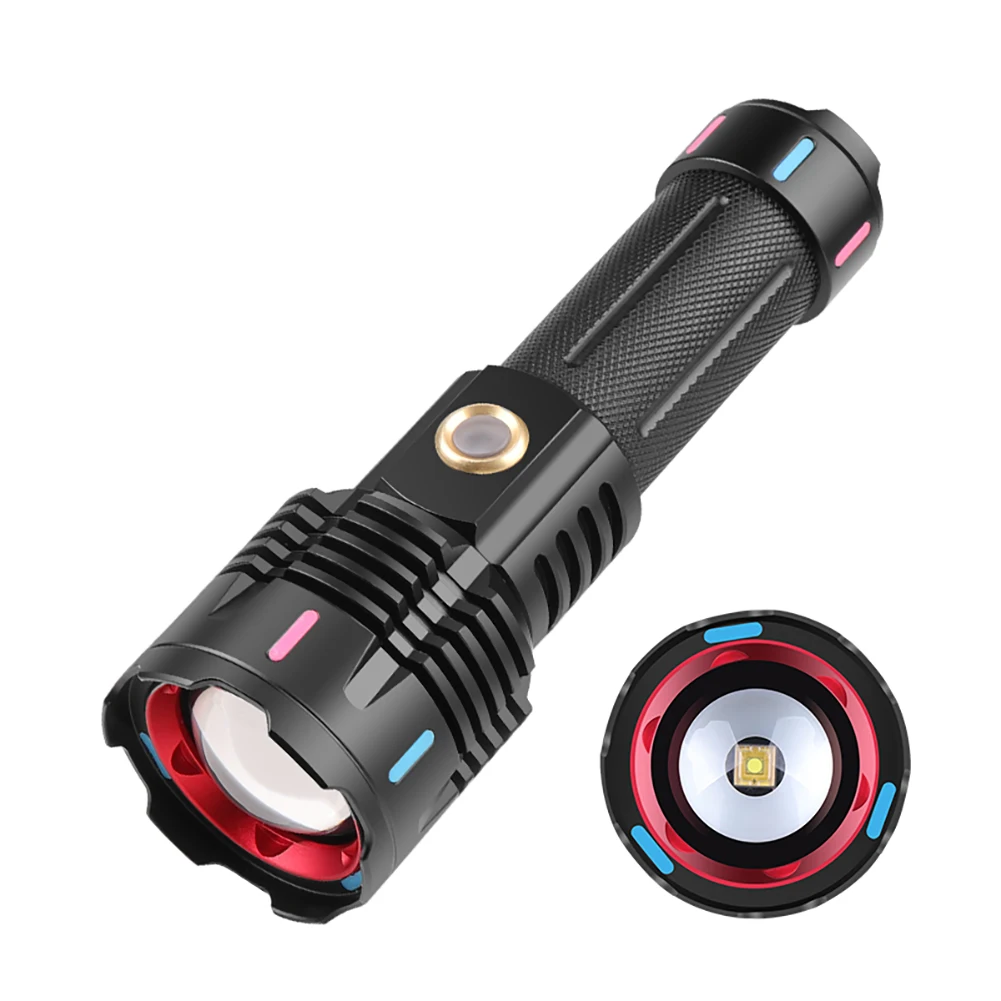 

30W LED Powerful Torch Light Portable Handheld Lamp High Brightness Rechargeable IPX4 Waterproof for Camping Hiking Emergency
