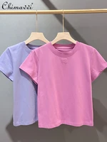 womens round neck letter print short sleeve t shirt womens 2022 summer new fashion casual short pullover tees for ladies