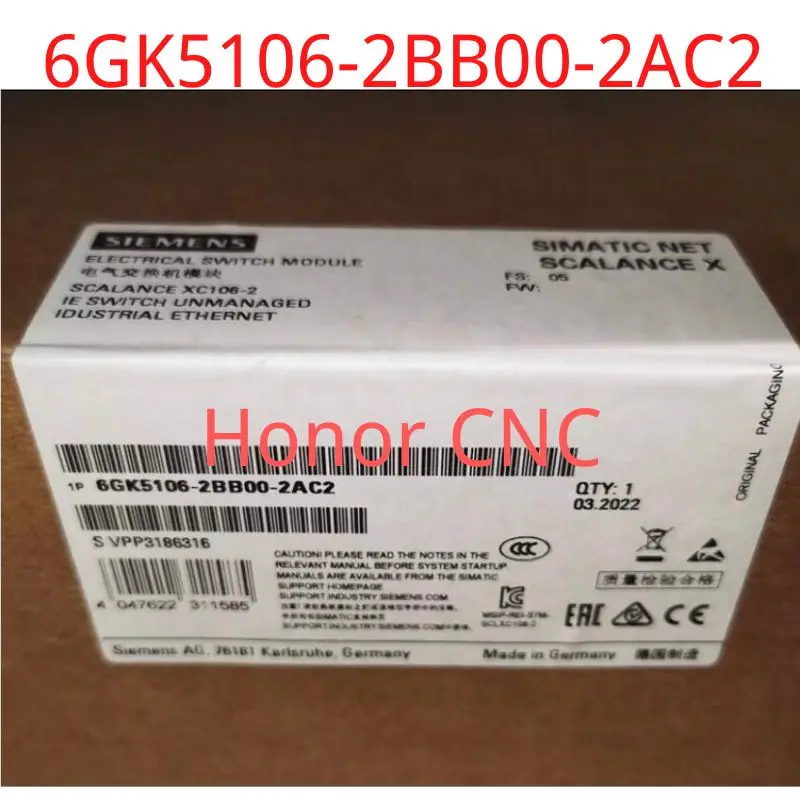 

Совершенно новый 6GK5106-2BB00-2AC2 SIEMENS 6GK5106 2BB00 2AC2