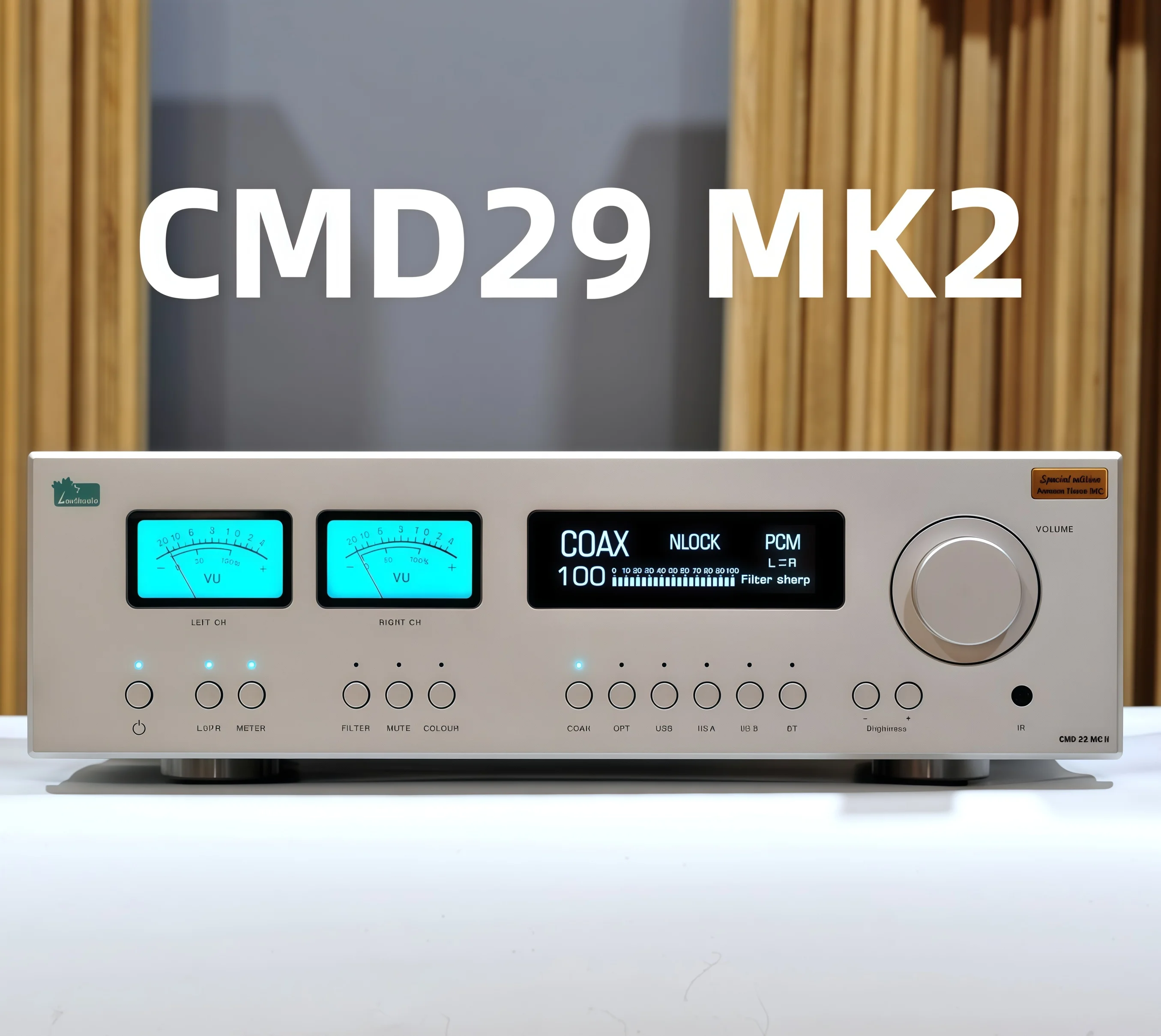 Фото Leafaudio CMD29 MK2 Dual Core AK4499EX DSD Балансный Hi-Fi аудиофильский декодер DAC с Bluetooth и VU-метром №1