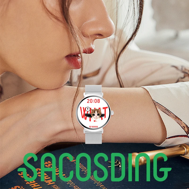 

Fashion Custom dial Smart Watch Women Bluetooth Call Voice Assistant Waterproof Sports Smartwatch Fitness Bracelet Ladies Clock