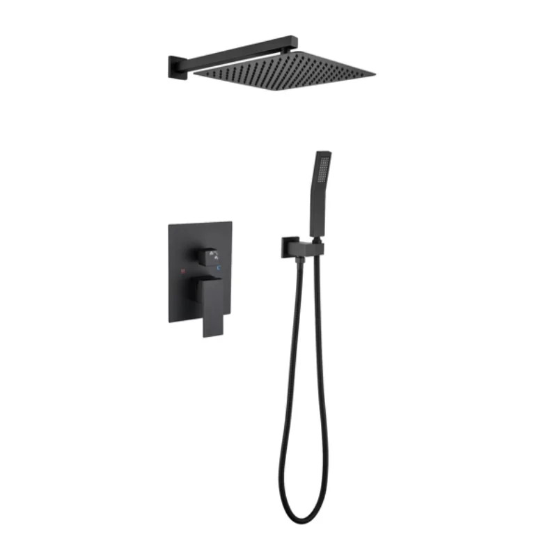 

Матовая черная Душевая система, роскошный дождевой смеситель для ванной комнаты, душевая комбинация [в наличии в США]