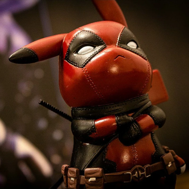 Аниме Покемон Пикачу COS Deadpool Фигурки Куклы Модель Персонаж Декоративные Игрушки Коллекция Подарки Детям.