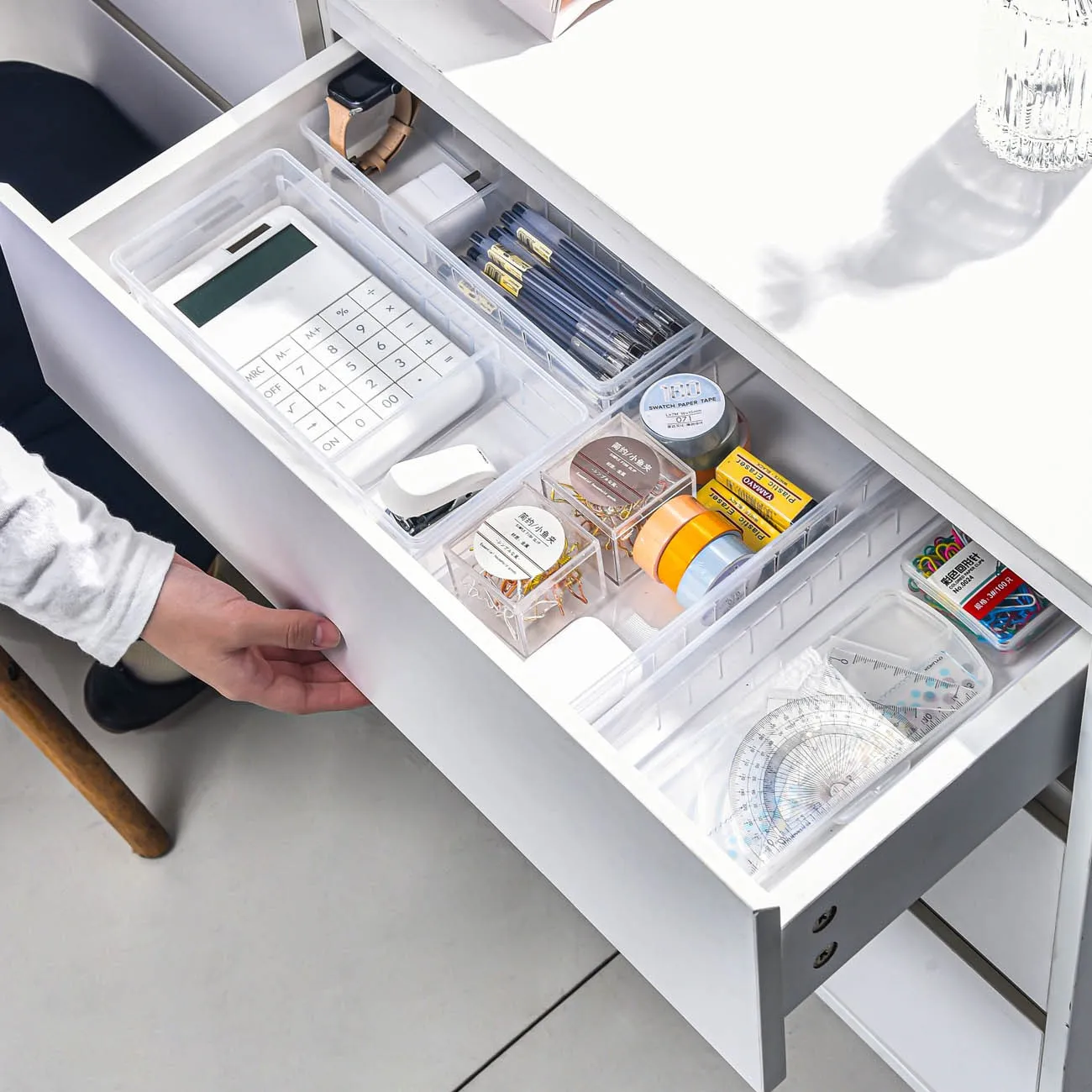 Ящик для хранения, разделительный ящик, бесплатный комбинированный пластиковый прозрачный контейнер для всякой всячины Ящик для хранения, разделительный ящик, бесплатный комбинированный пластиковый прозрачный контейнер для всякой всячины