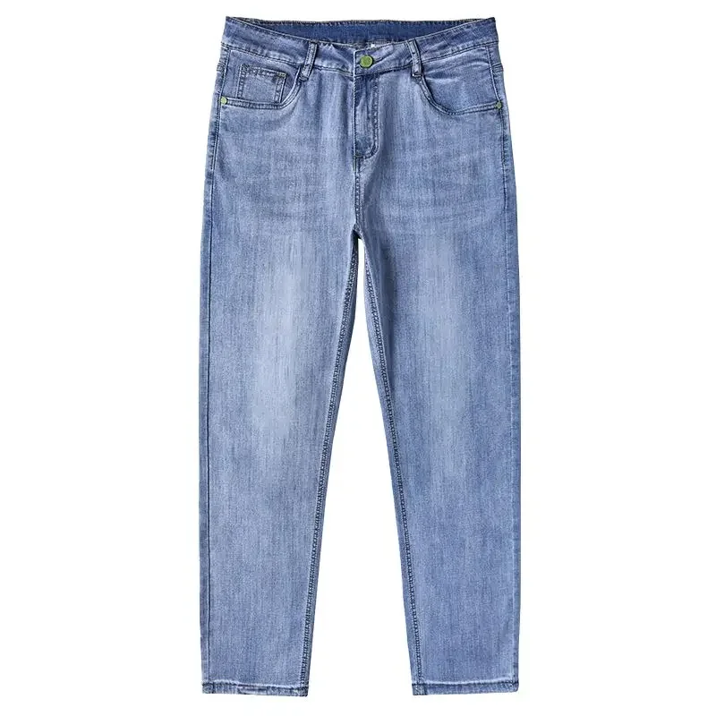 Мужские свободные черные джинсы Shangkaka