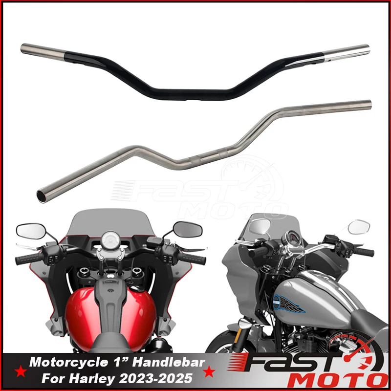 Фото Руль 1 дюйм, 25 мм, тяги для Harley Softail Lowrider ST FXLRST FXLRS Breakout FXBR Heritage FLHC Fat Boy FLFB 2025 №1
