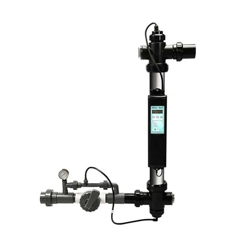 

Swimming pool disinfection system ozone ultraviolet UV-C UV rays and ozone form hydroxyl radicals