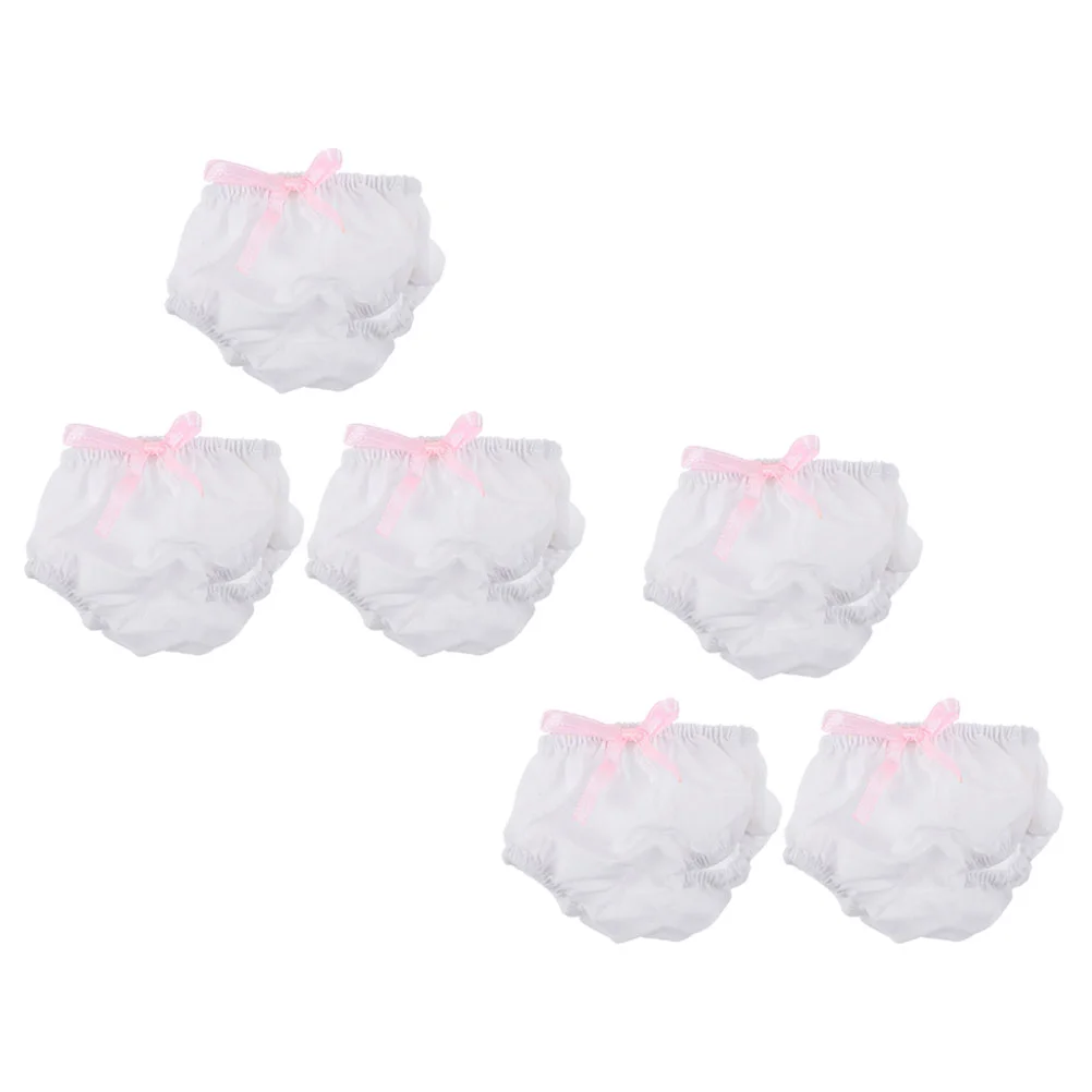 

6pcs Decorative Washable Replacement Reusable Household Small Diapers Toy Underpants