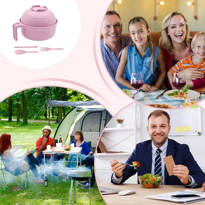 Набор мисок для рамэна портативные миски лапши с палочками еды ложка можно мыть в