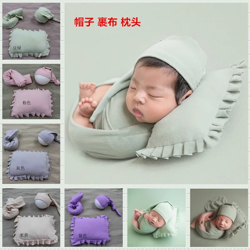 Photography Stand Posing Pod Newborn Sofa Hat Pillow Flokati Wrapp Stretch Wrap Cloth Photo Shoot Accessories | Детская одежда и