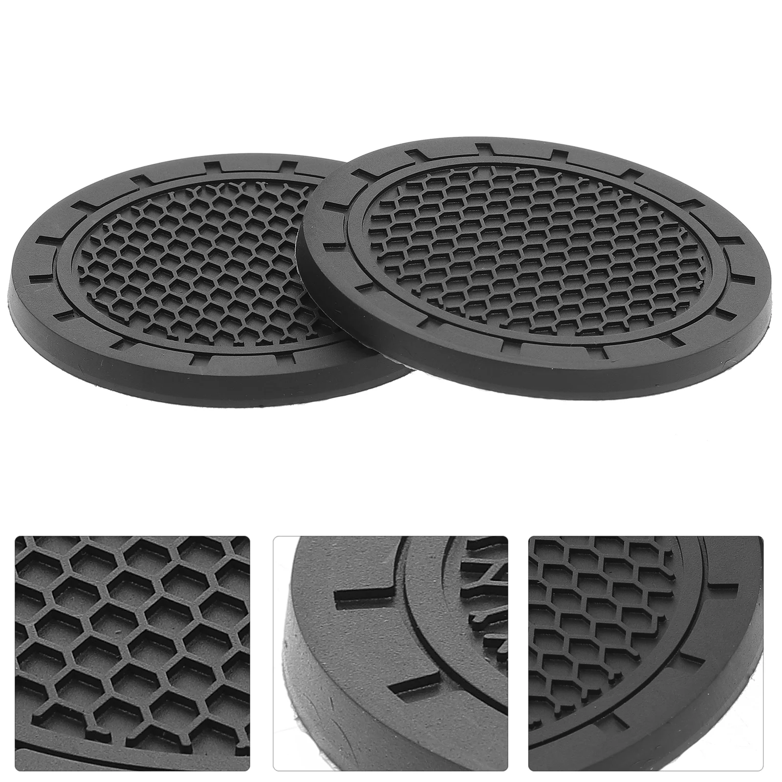 

4 Pcs Automotive Cup Holder Accessories Trucks Round Mat Car Interior Table Coasters Drinks Vehicle Absorbent