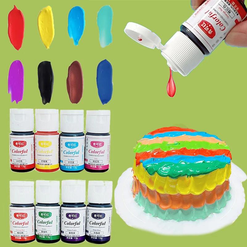 

Cream Cake Food Coloring Gel Food Color Dye DIY Fondant Cakes Baking Cream-Mounting Decorating Tools for Wedding Birthday 13g