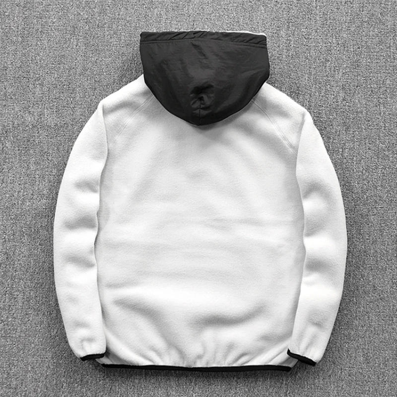 Утепленная куртка для мужчин зимняя утепленная флисовая уличная толстовка с