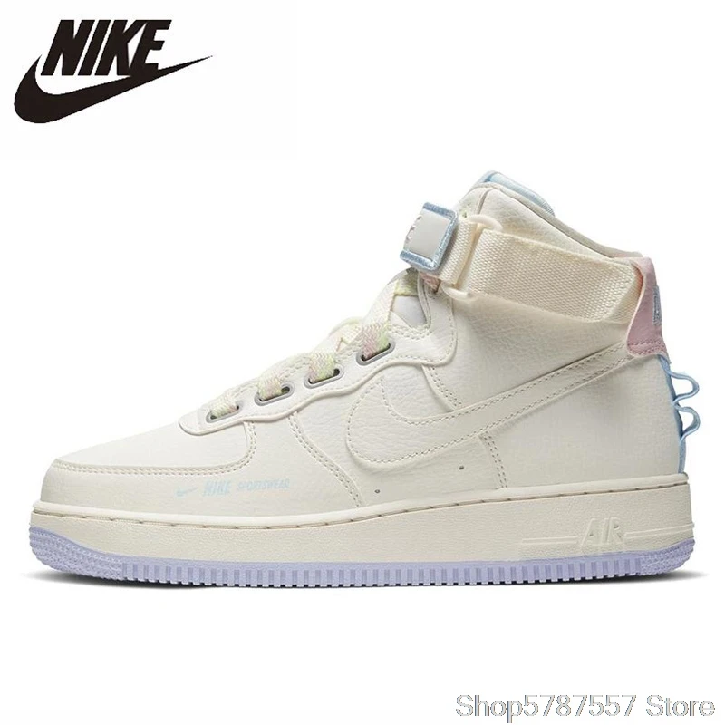 

Original Nike Air Force 1 AF1 HIGH-TOP UTILITY Women's Skateboarding Shoes Sports Wear Resistant Outdoor Sneakers CQ4810-111
