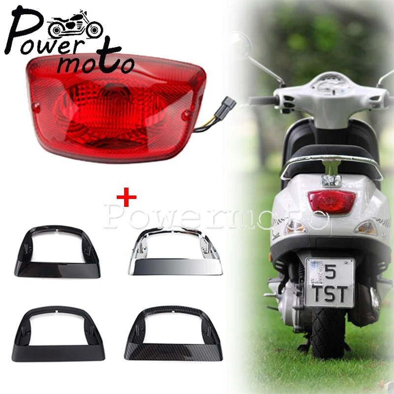 

Motorcycle Taillight Rear Lamp Frame Scooter Brake Stop Tail Light For LX S IE E3 50 125 150 S50 S125 S150 2T 4T 3V 4V 2005-2014