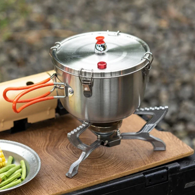 Уличная кастрюля для кемпинга многофункциональная приготовления на пару
