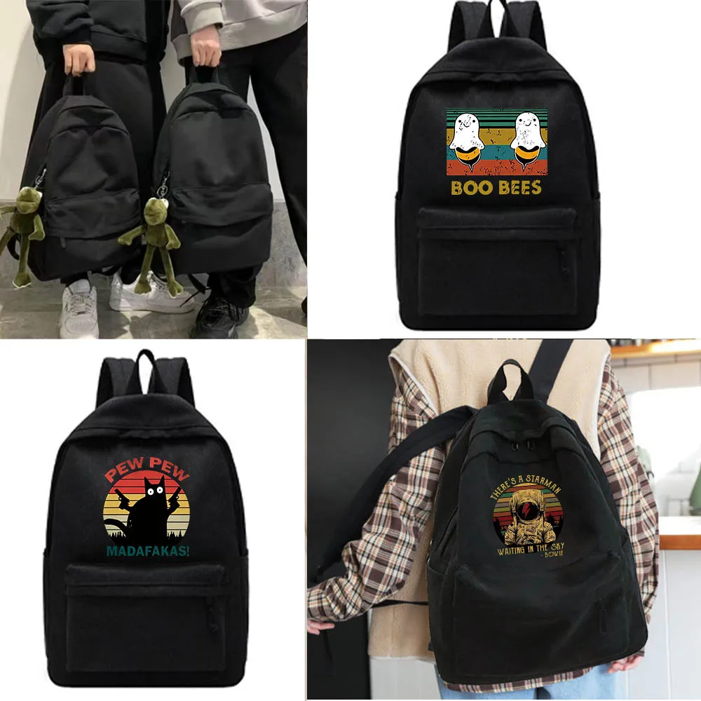 

Fashion Unisex Shoulder Backpack Large Capacity Laptop Bagpack Pew Print Schoolbag for Teenage Outdoor Sport New Student Mochila