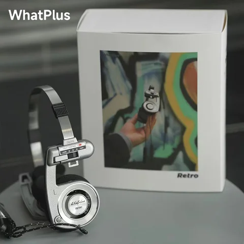 WhatPlus Ретро Беспроводные Bluetooth-наушники-вкладыши HIFI Sound Складная гарнитура с шумоподавлением для музыки и путешествий