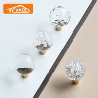 nordic crystal handles for cabinets and drawers door knobs wardrobe cupboard furniture pulls hardware single hole