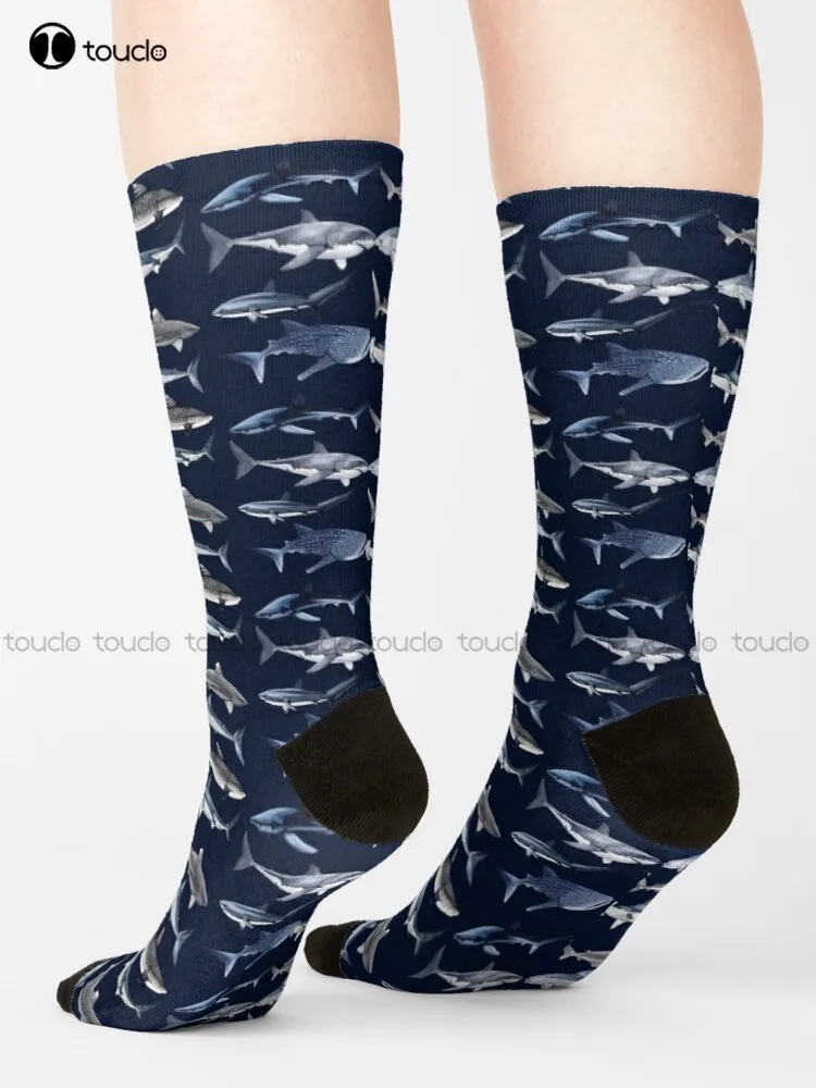 

Copia De Sharks Socks Women'S Socks Fashion Creative Leisure Funny Harajuku Art Abstract Oil Painting Socks 360° Digital Print