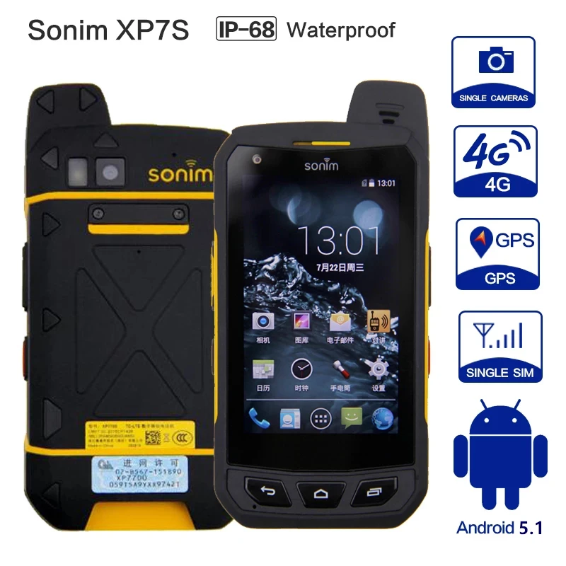 XP7S Rugged Smartphone 3GB RAM 64GB ROM Octa Core Android 5.1 13.0MP 4820MAH 4.0 Inch IP68 NFC 4G LTE Waterproof Moblie Phone