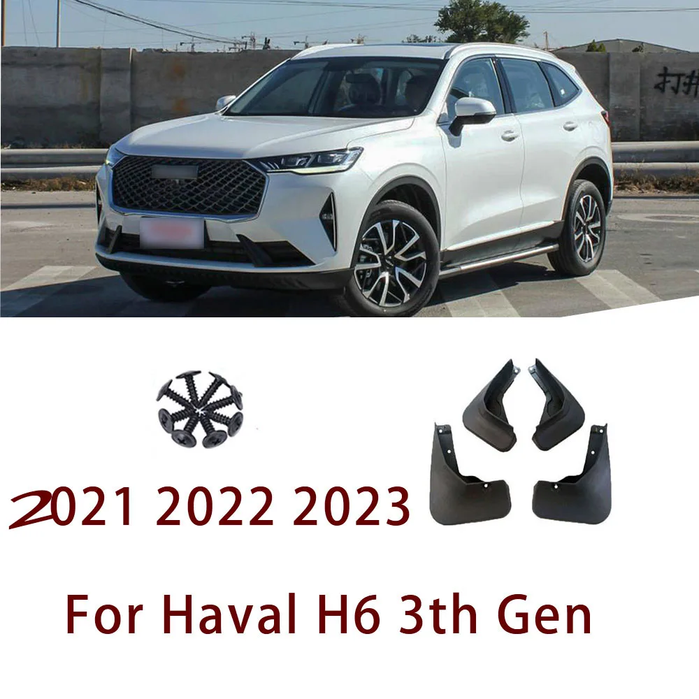 

Car Mudflap Fender For Haval H6 2022 Accessories 3th Gen 2021 Haval H6 2021-On Over Fender Mud Flaps Guard Splash Flap Mudguard