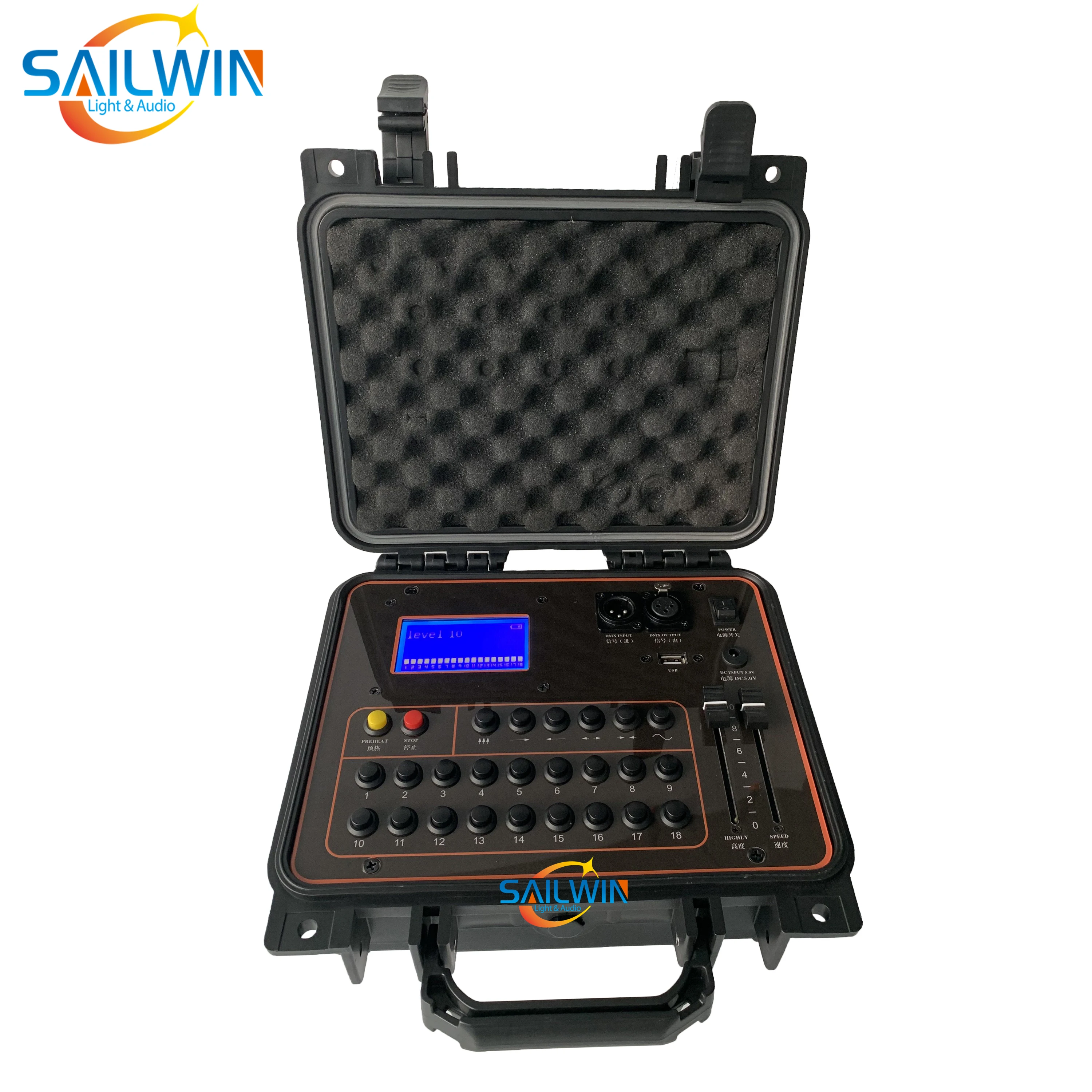 

Stage Light Wireless DMX Spark Cold Machine Controller DMX512 Console For Sparkler Fireworks Machine