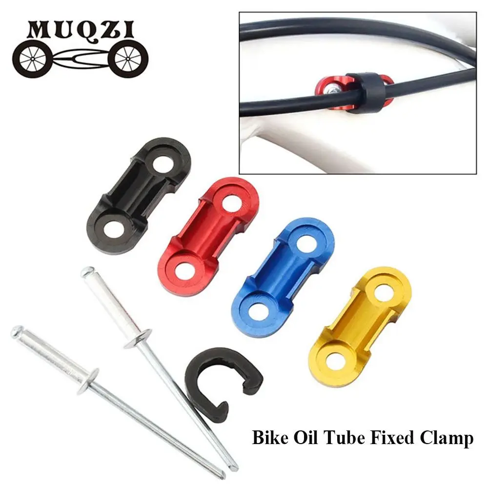 

1set Black Brake Cable Set Accessories Bike Oil Tubes Frame Buckle Conversion Trap Adapter Fixed Clamp Tube Clip Guide
