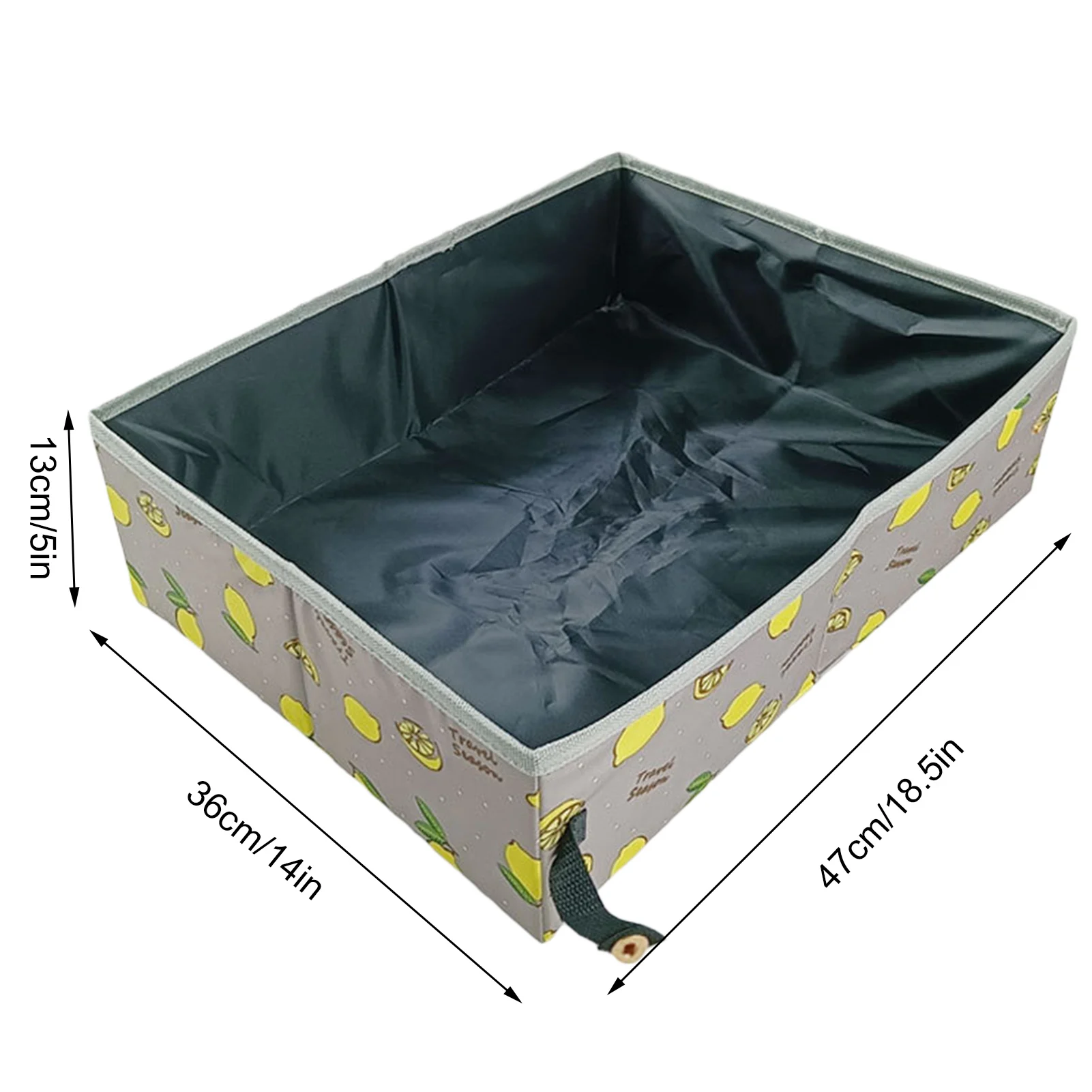 Ящик для кошачьего туалета Складной портативный ящик Прочный с высокой боковой