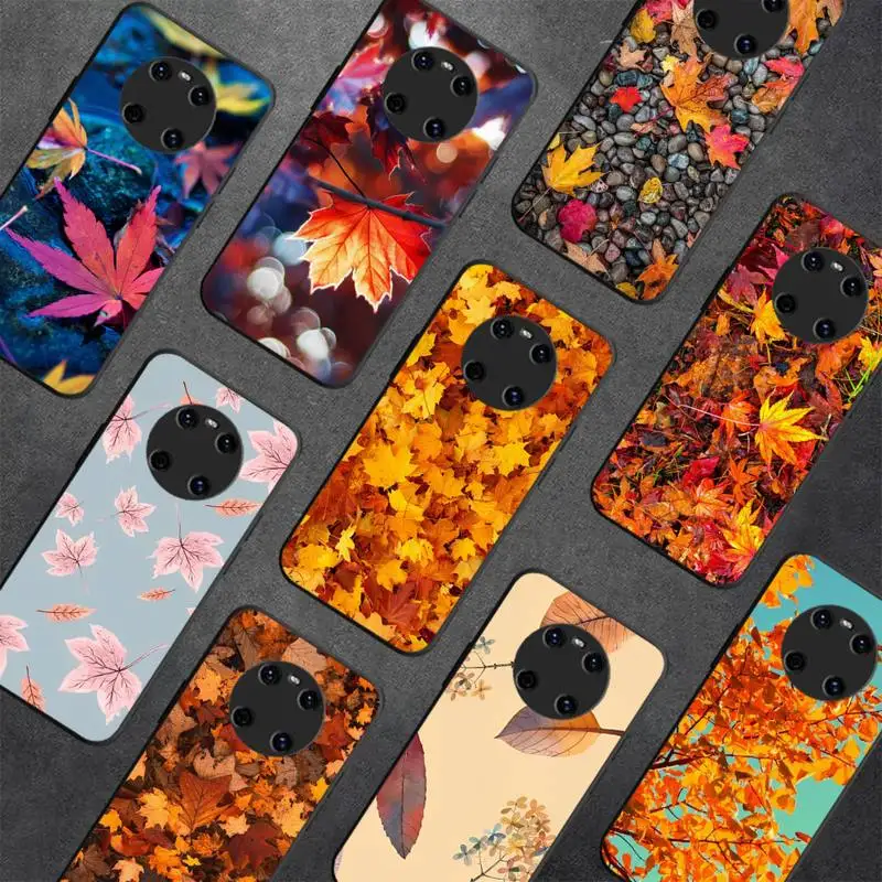 

FHNBLJ Autumn Leaves Fall Phone Case for Redmi 8 9 9A for Samsung J5 J6 Note9 for Huawei NOVA3E Mate20lite cover
