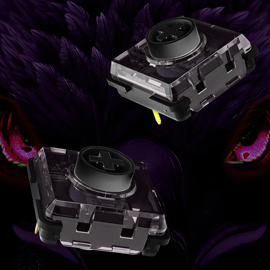 Фото Механический переключатель Kailh Black Iris Mini, 30 г, легкое нажатие, низкий уровень шума, низкопрофильный, сверхчувствительный, для механических клавиатур №2