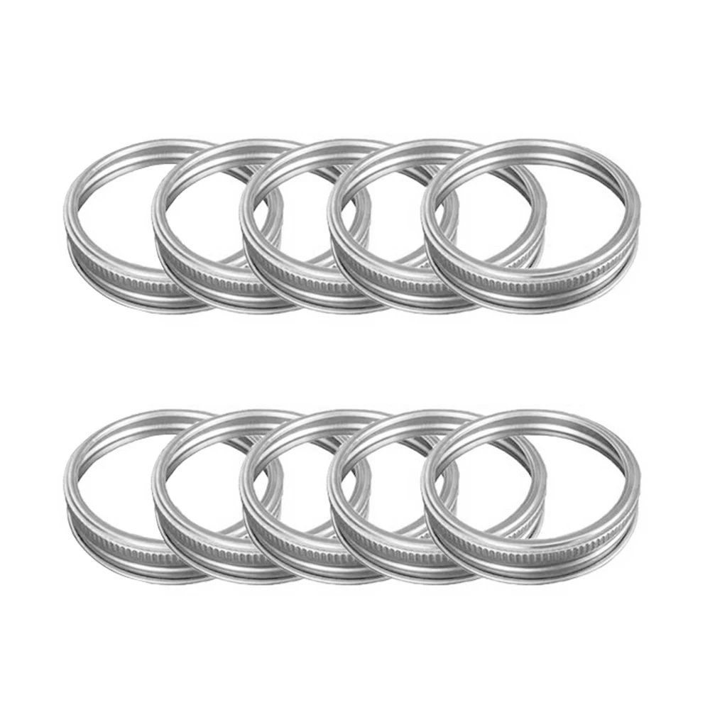 

10PCS Ball Jar Lids Canning Lid And Ring Regular Mouth Jar Cap Cover With Sealing Rings Leak-Proof And Reusable Available In