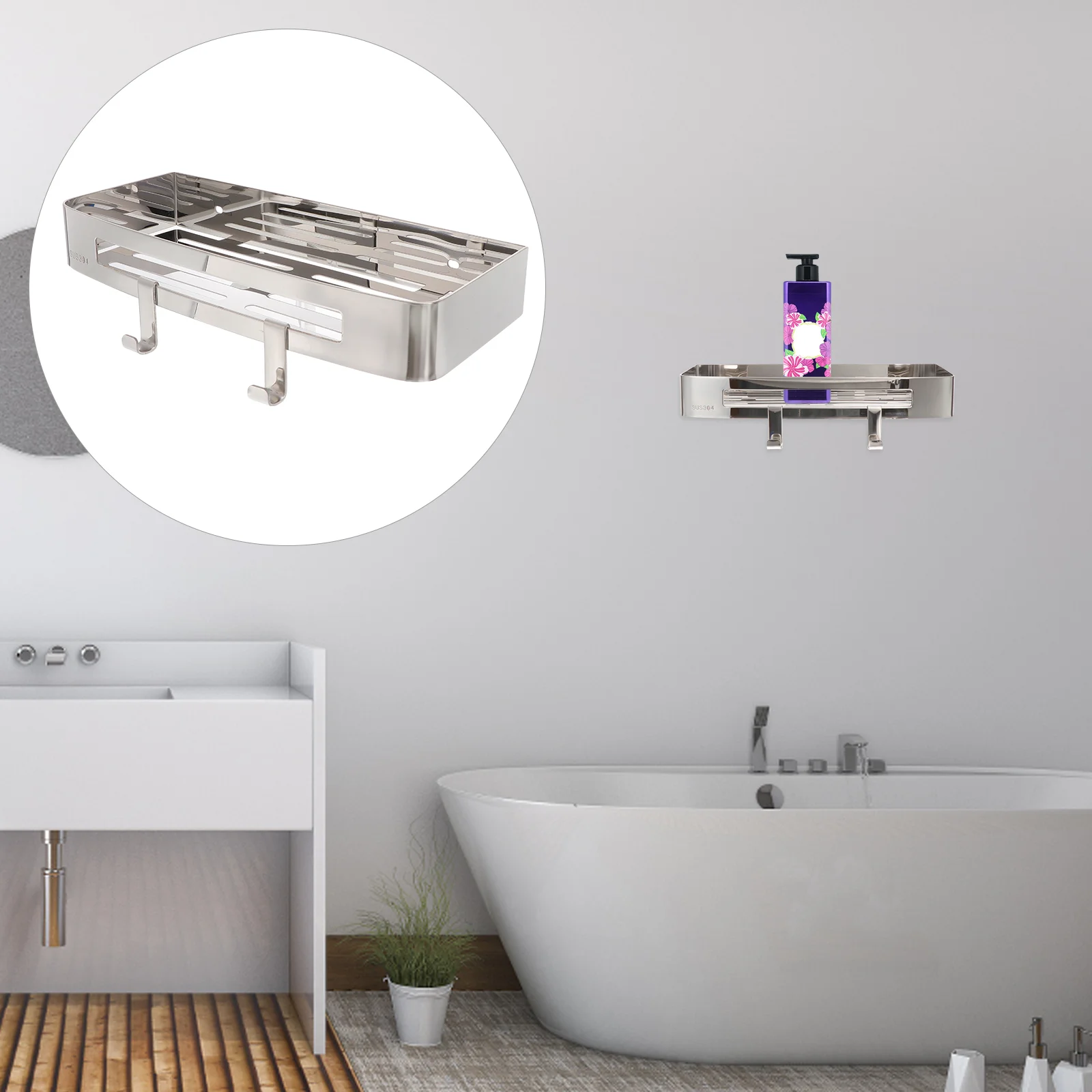 

Настенная Подставка для хранения душевой кабины, корзина для ванной комнаты, подставка для разных вещей, органайзер для душа для ежедневног...