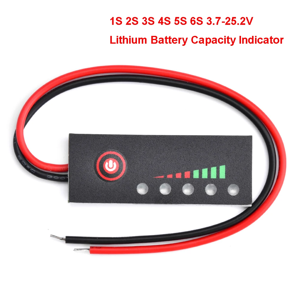 

Индикатор емкости литий-полимерного аккумулятора с индикатором зарядки
