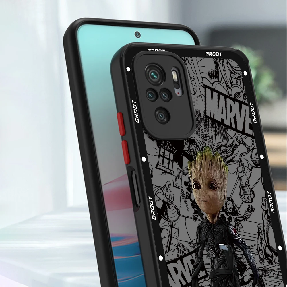 Чехол для телефона Marvel Groot Redmi 9 9A 9i 9C 9T 10 2022 10C 10A 12 4G 12C 13C 5G K40 Pro A1 Plus A2