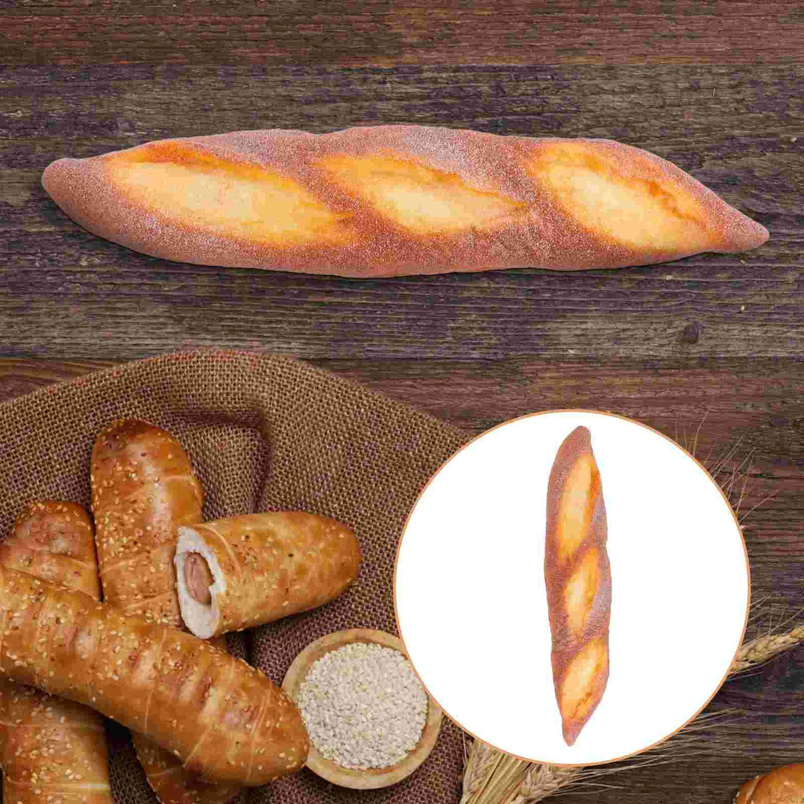 

Bread Artificial Fake Props Model Toy Cake Kitchen French Toys Display Faux Loaf Photo Prop Slow Dog Lifelike Dessert Shop