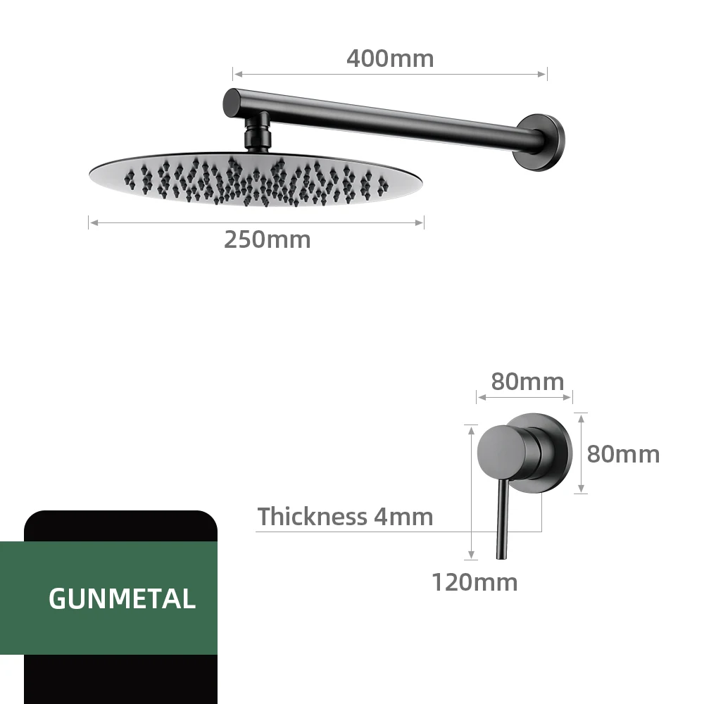 

Смеситель для душа Smesiteli розовый золото 8/10/12 дюймов