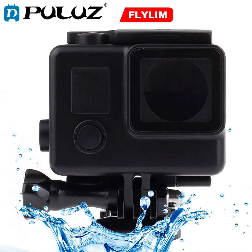 

PULUZ Black Edition водонепроницаемый корпус с базовым креплением для HERO4 /3 + Водонепроницаемость Глубина: 10 м