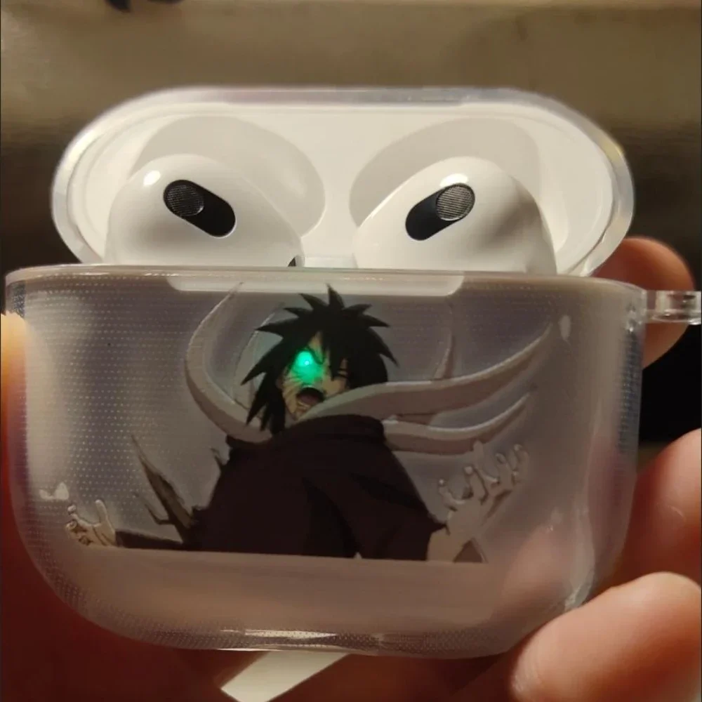 Фото Чехол для гарнитуры Naruto для Apple Airpods 1, 2, 3 Pro, чехол с аниме Uchiha Obito, EVA, защитные чехлы для наушников, аксессуары, коробка для наушников №1