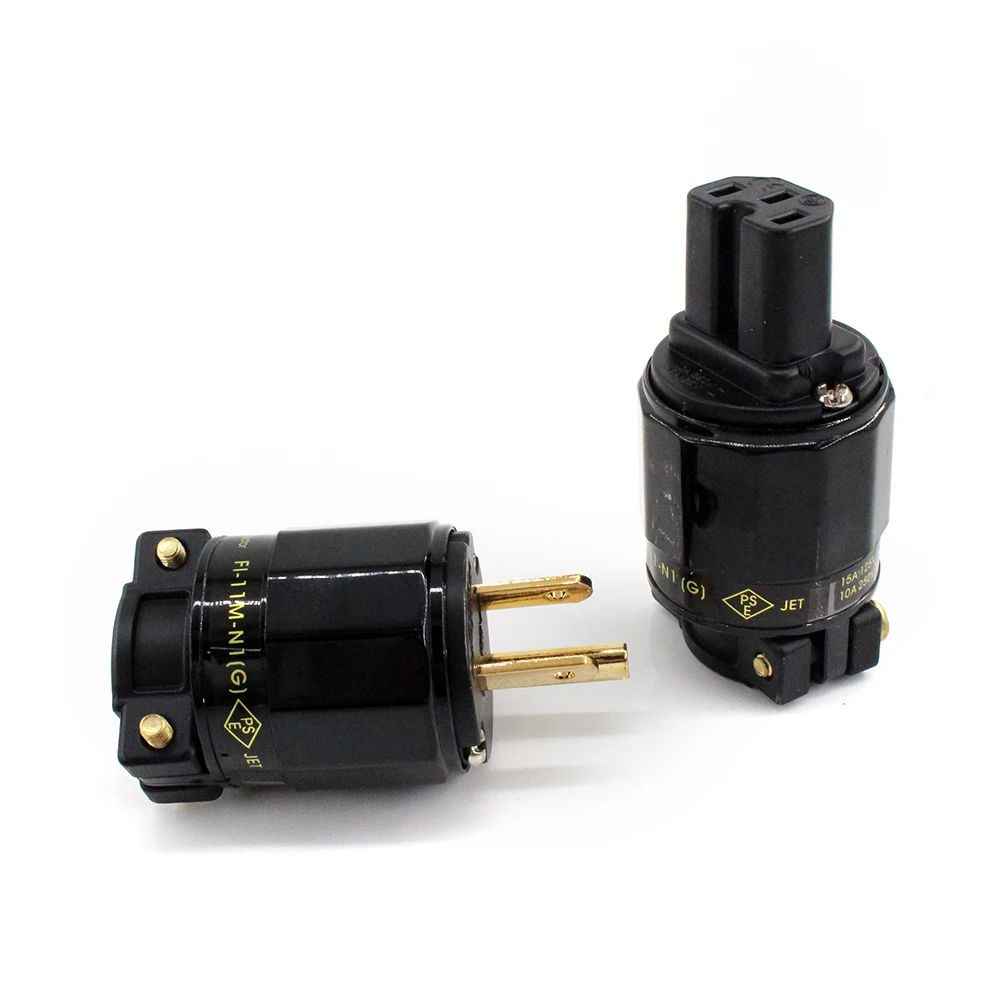 FURUTECH HIFI FI-11M-N1/FYF-11-N1(G) Аудиоразъем питания 24-каратного позолоченного разъема IEC 1