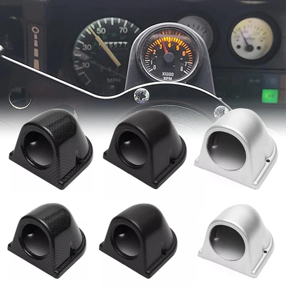 

1 отверстие 52 мм, 60 мм, универсальный одиночный двойной тройной Автомобильный Держатель датчика, рукоятка датчика для левого и правого привода, цвет черный