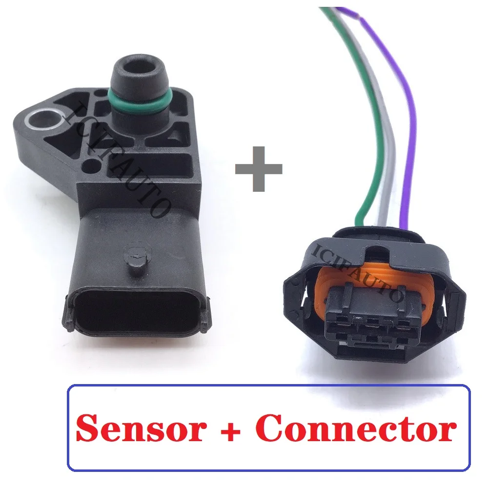 

2.5 BAR MAP Sensor Manifold Absolute Boost Pressure For Vauxhall Opel Aatra G H Combo Corsa Meriva 1.7 CDTI 0281002487 , 9728786