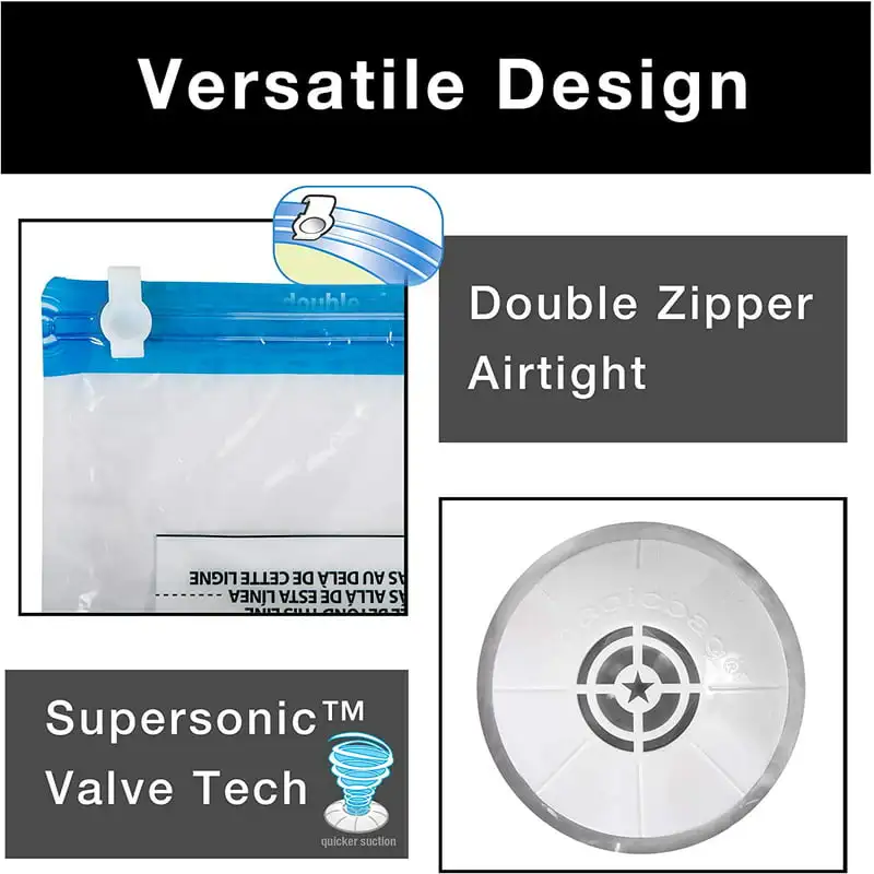 

Saver Storage - Flat Large - Set of 6 Bags Total