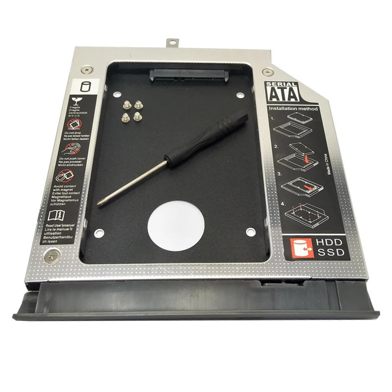 New 2nd SATA Hard Drive Adapter Case HDD Caddy For Lenovo ideapad 320 520 330 330-14/15/17